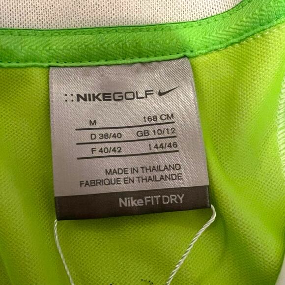 Nike‎ golf womens polo shirt drifit white and green with collar sleevless - Picture 7 of 10